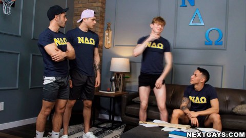 Group sex with Des, Jayden, Marcos and Nico