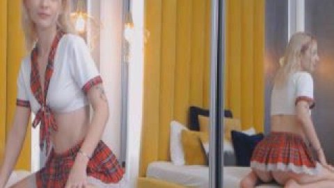 Sweet Blonde Babe Rubbing Her Pussy