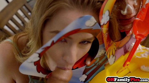 Stepbro won the game and fucked horny teen stepsis Lilly Ford as a reward