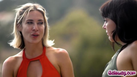 Aiden's pre swim warm up with Whitney leads them to SEX!