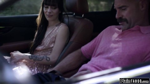 Small tits brunette sucks and analed outdoors by bfs stepdad