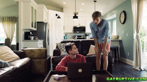 Dale feels lucky for having two cocks to fuck