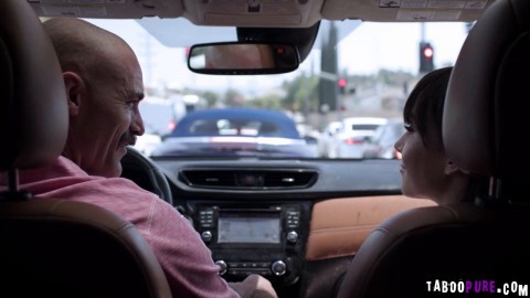 Emma got fucked inside and outside the car