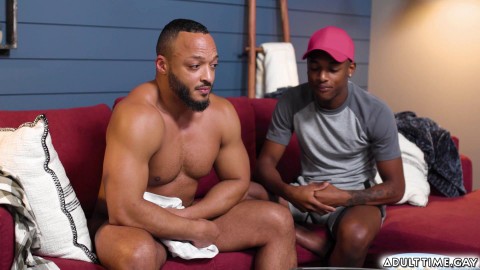 Stepdad Dillon Diaz anal fingering naughty twink Ty Santana