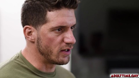 Rough Anal Roleplay with a Hunk Military Man