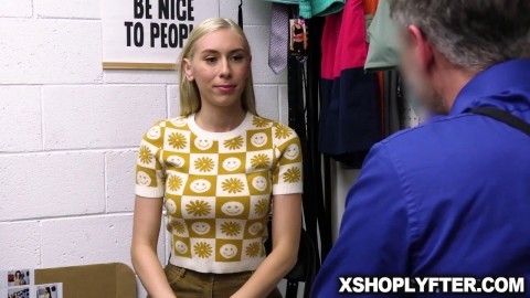 Kay willingly submits to a deep cavity search