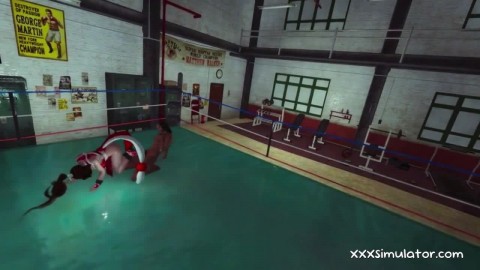 Wrestling 3D Hentai BBC Animation Sex