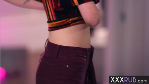 Amazing pussy massage by beautiful big booty teen masseuse Sabina Rouge