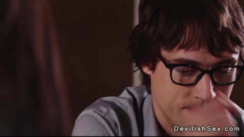 Officer gets blowjob from blonde nurse