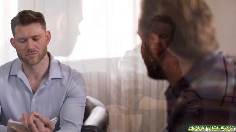 Doctor Caden Jackson assisting his patient Bruce Jones