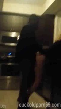 Wife has big orgasm with black bull while husband watches