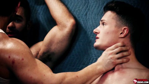 Devin Franco bareback two wet asses of Grant and Lucas