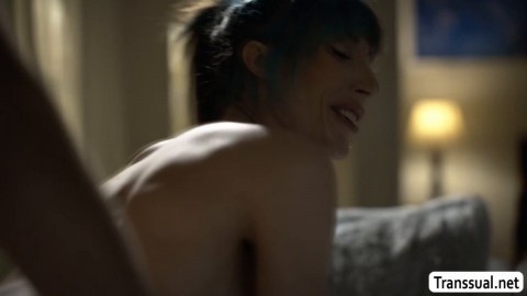 Tranny Stepmom lets stepson fuck her ass