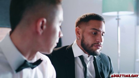 Gay Cheaters Almost Caught Fucking in the Bathroom