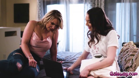 Rachel joins horny Lily from pleasuring herself