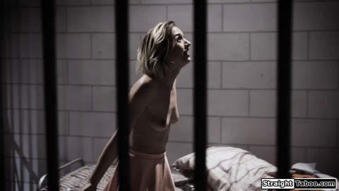 Stranger fucks a petite blonde babe so they get out of jail