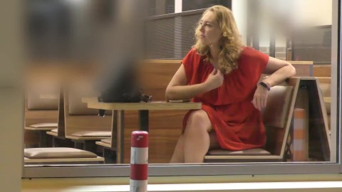 Public extreme. Naked at Burger King fast food. Jerking off in front of everyone - sexonly.top/rslsy