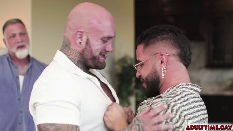 Gunnar Bottoms for Rick and Brock in Anal Threeway