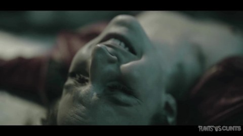 Amirah Adara attacked by alien plant tentacles then double penetration and extremely cumflated in all her holes.