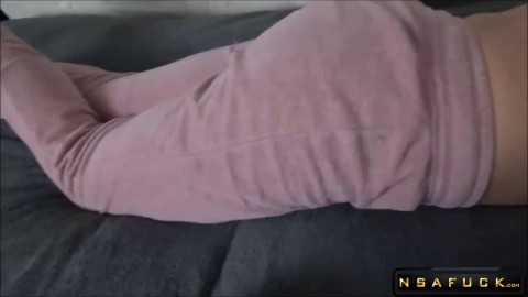 Sneaky Stepbrother Catches Anastasia Masturbating and Joins In for a Wild Threesome vol1